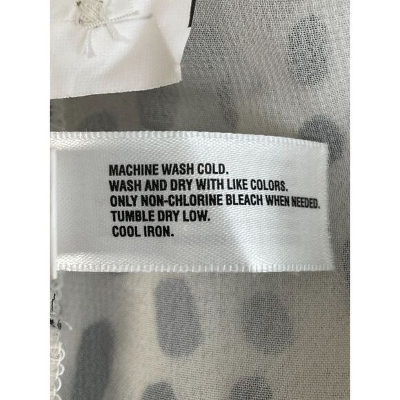 GAP Black & White Speckled Ruffle Tank Top Size XS - Picture 6 of 7